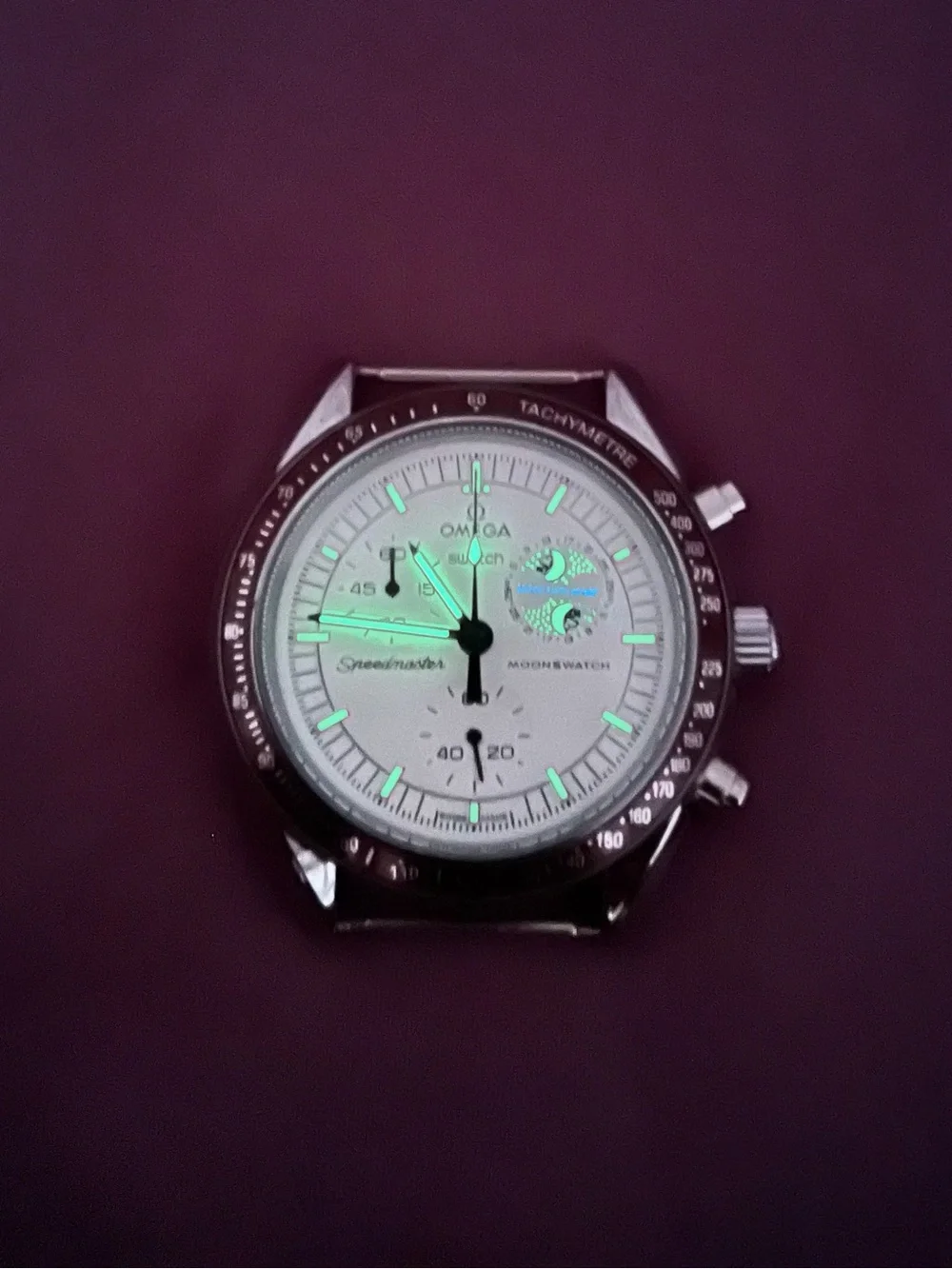 Chronograph Metal Case Mod - Moonphase